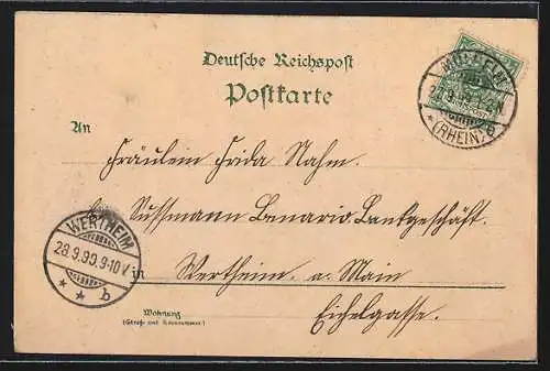 Lithographie Köln, Dom, Hohenzollernring, Schiffbrücke