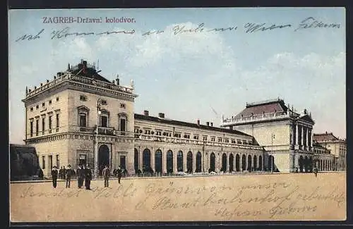 AK Zagrab, Drzavni kolodvor, Bahnhof