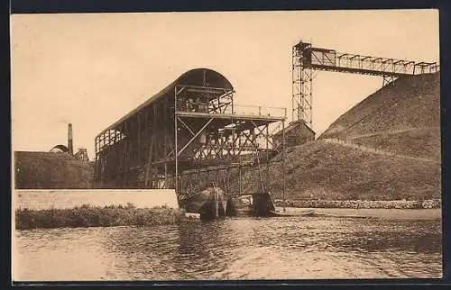 AK Bruxelles, Le Charbonnage, Chargement mecanique de bateaux