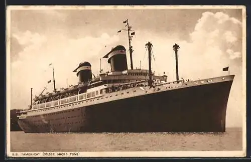 AK Passagierschiff S.S. America Luxury Liner of the United States Lines