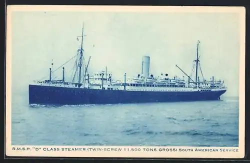 AK RMSP D Class Steamer, South American Service
