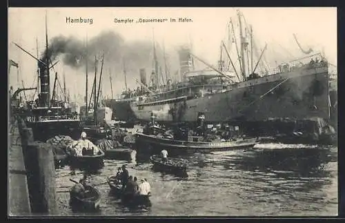 AK Hamburg, Partie aus dem Hafen