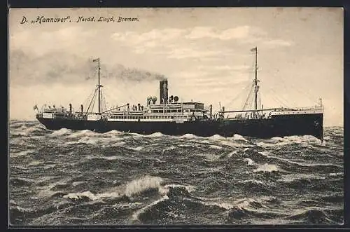 AK Dampfer Hannover des Norddeutschen Lloyd