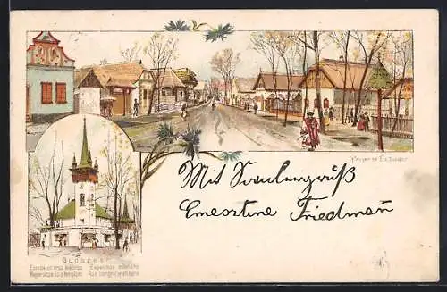 Lithographie Budapest, Exposition millenaire