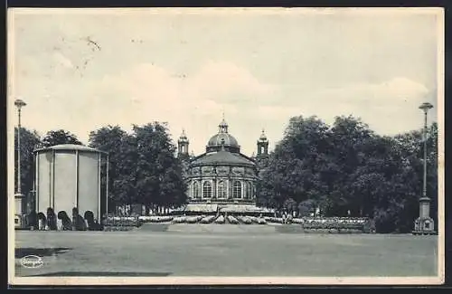 AK Dresden, Jahresschau Deutscher Arbeit, Hauptrestaurant mit Festplatz