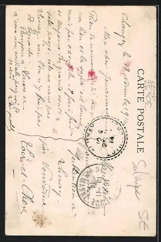 AK Kaiser Franz Josef I. als Affe, Kaiser Wilhelm II. als Kamel