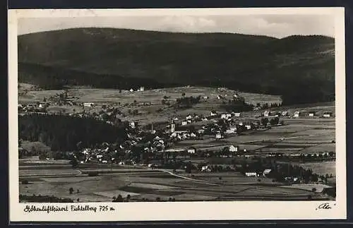 AK Fichtelberg / Fichtelgebirge, Blick über den Ort und Umgebung