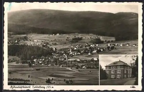 AK Fichtelberg / Fichtelgebirge, Gasthaus Pension Ludwig Hauer, Ortsansicht
