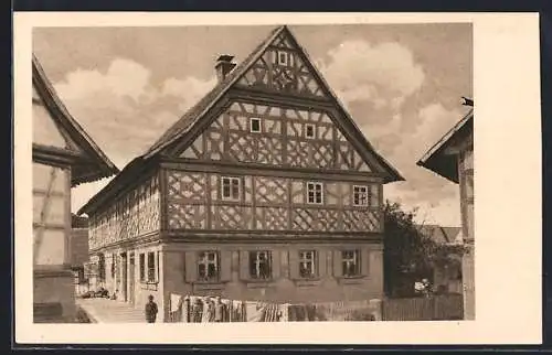 AK Rossach / Coburg, Perlen Coburger Holzbaukunst