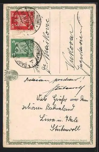 Künstler-AK Generalfeldmarschall von Hindenburg mit Orden
