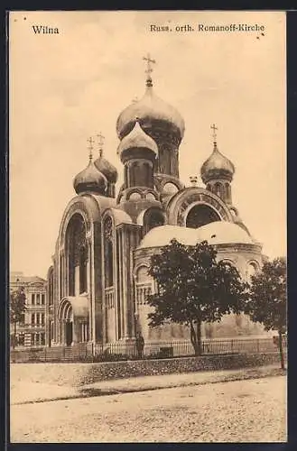 AK Wilna, Russisch orthodoxische Romanoff-Kirche