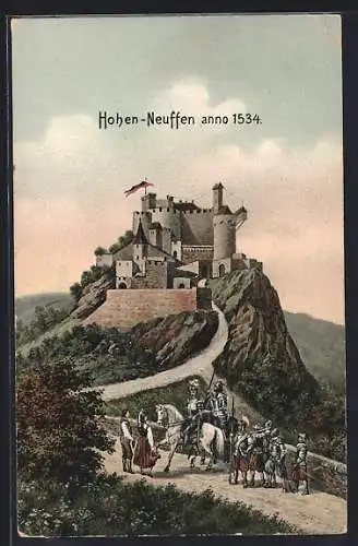 AK Hohen-Neuffen, Schloss im Jahre 1534