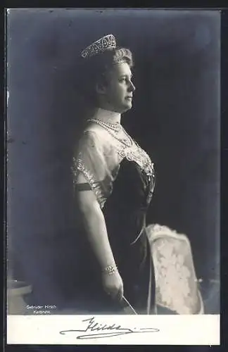 AK Portrait Grossherzogin Hilde von Baden