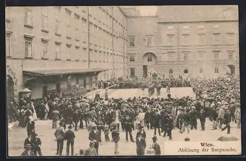 AK Wien, Ablösung der Burgwache
