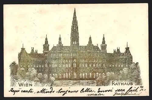 Künstler-AK Wien, Das Rathaus