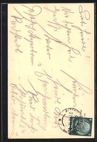 AK Radstadt, Blick zur Kirche vom Wasser aus