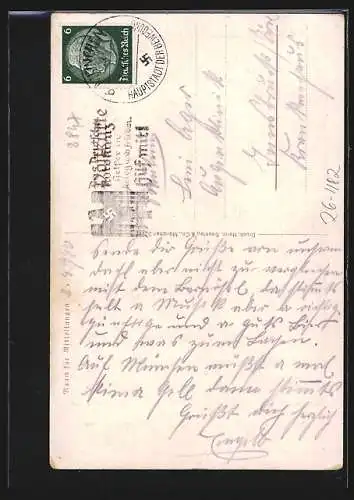 AK München, Gaststätte mit Brauerei Platzl, Paar in bayrischen Trachten