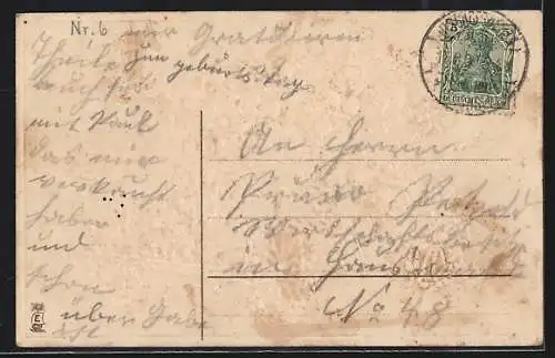 AK Automobil als Blumenbild