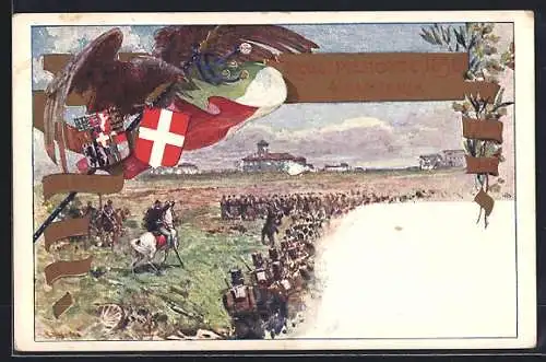 AK 4. Reggimento Fanteria Piemonte 1636, Infanterie-Regiment Nr. 4 auf dem Marsch