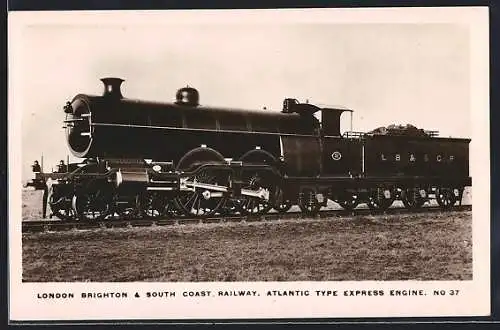 AK London Brighton & South Coast Railway, Atlantic Type Express Engine No. 37