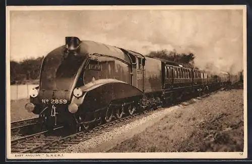 AK Englische Eisenbahn East Anglian, L.N.E.R.