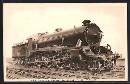 AK Englische Eisenbahn-Lokomotive No. E. 453 King Arthur der Southern Railway