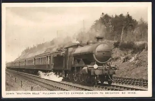 AK englische Eisenbahn Southern Belle Pullman Limited Express