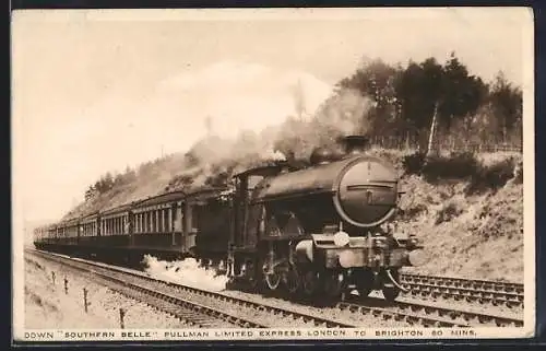 AK englische Eisenbahn Southern Belle Pullman Limited Express