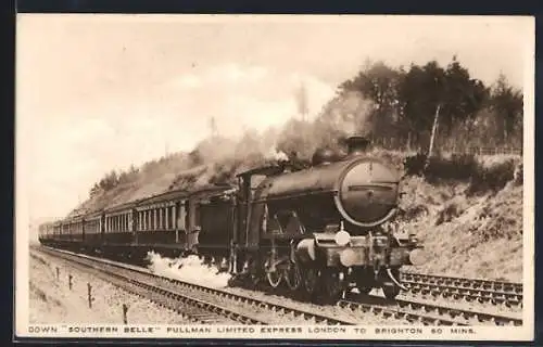 AK englische Eisenbahn Southern Belle Pullman Limited Express
