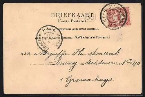 AK Breukelen, Ortspartie mit Hebebrücke