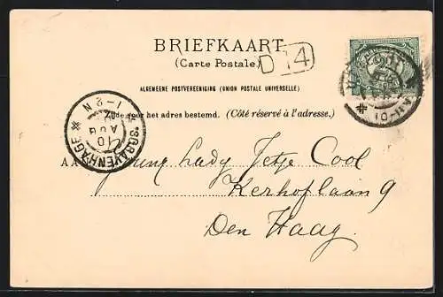 AK Breukelen, Ortspartie mit Hebebrücke