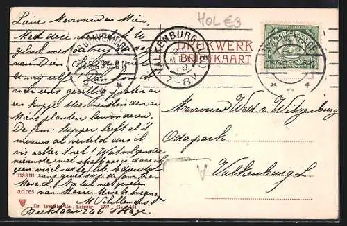 AK 's-Gravenhage, Brug Sweelinckplein