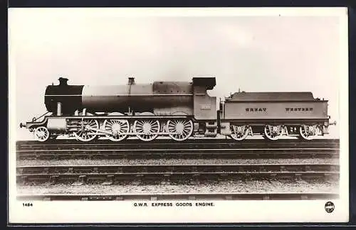 AK GWR Express Goods Engine, Great Western, englische Eisenbahn