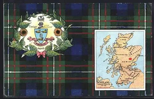AK Aberdeen, Map of Scotland and Coat of Arms