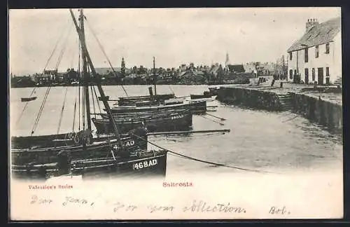 AK Saltcoats, Hafen mit Booten