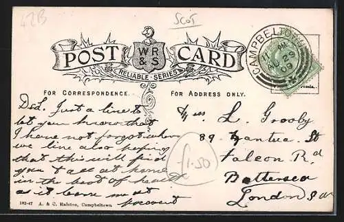 AK Dalintober, Campbeltown, Stewart, Macintosh, Gordon, Passepartout