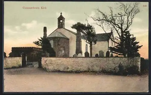 AK Cummertrees Kirk, Kirche mit Friedhof