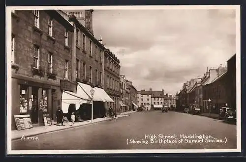 AK Haddington, High Street, showing birthplace of Samuel Smiles