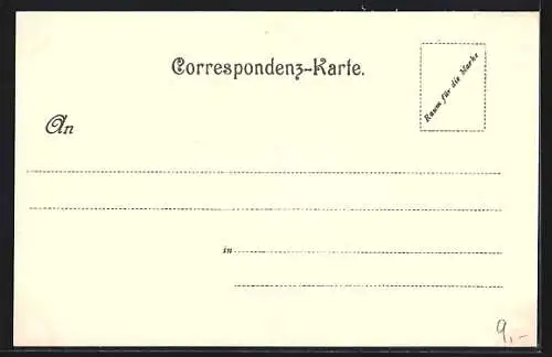 Künstler-AK Nazareth, Ortsansicht