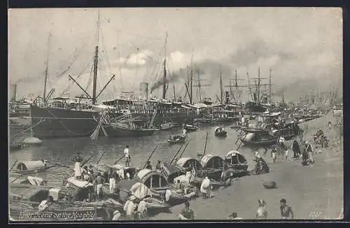 AK Calcutta, River Scene on the Hooghly