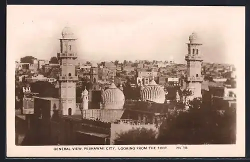 AK Peshawar City, General View looking from the Fort