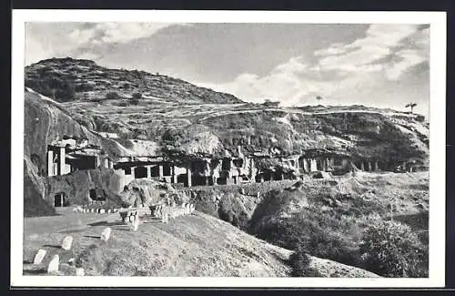 AK Ellora, Caves, Distant view
