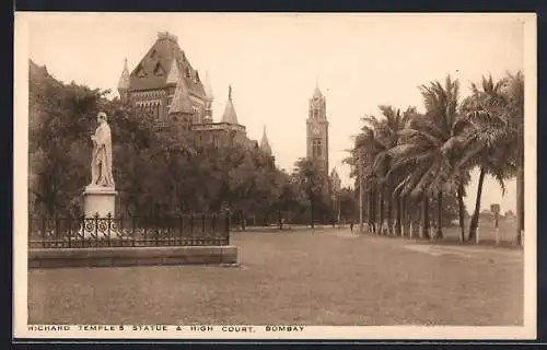 AK Bombay, Richard Temple`s Statue & High Court