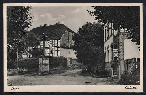 AK Liepe / Finow, Blick auf das Postamt