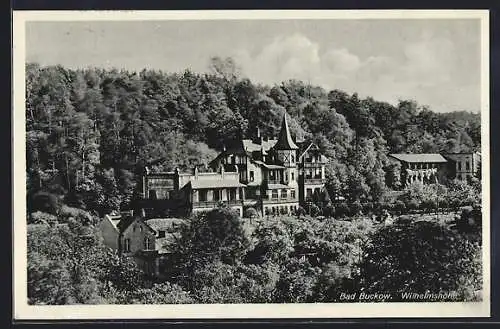 AK Bad Buckow, Wilhelmshöhe aus der Vogelschau