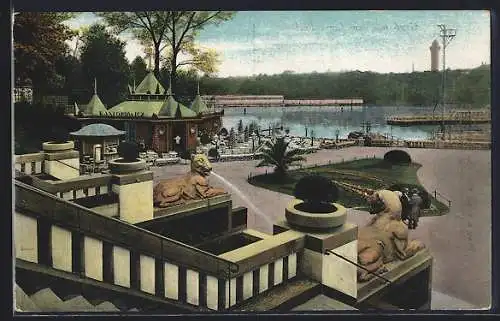 AK Berlin-Halensee, Luna-Park und Halensee