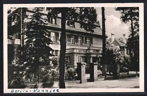 AK Berlin-Wannsee, Bewag-Erholungsheim, Am kleinen Wannsee, Strassenansicht