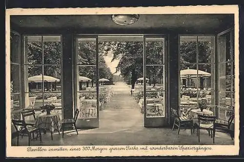 AK Berlin-Charlottenburg, Café im Charlottenburger Schlosspark
