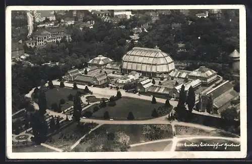 AK Berlin-Steglitz, Fliegeraufnahme vom Botanischen Garten