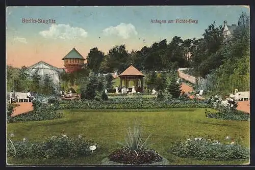 AK Berlin-Steglitz, Anlagen am Fichte-Berg